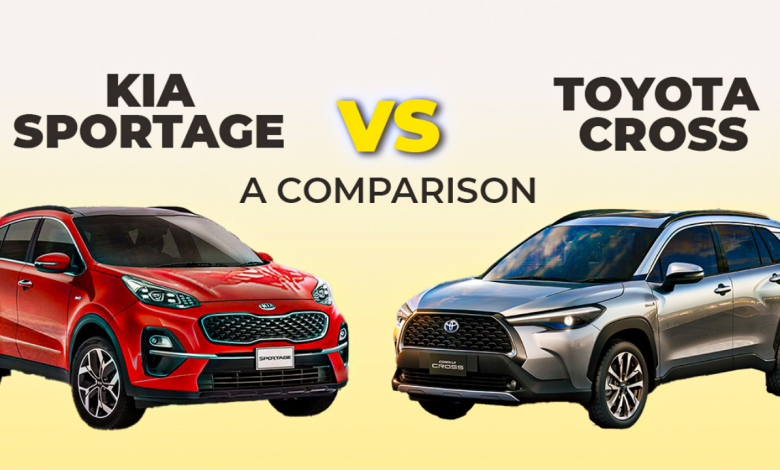 KIa Sportage vs Toyota Cross Comparison 2021
