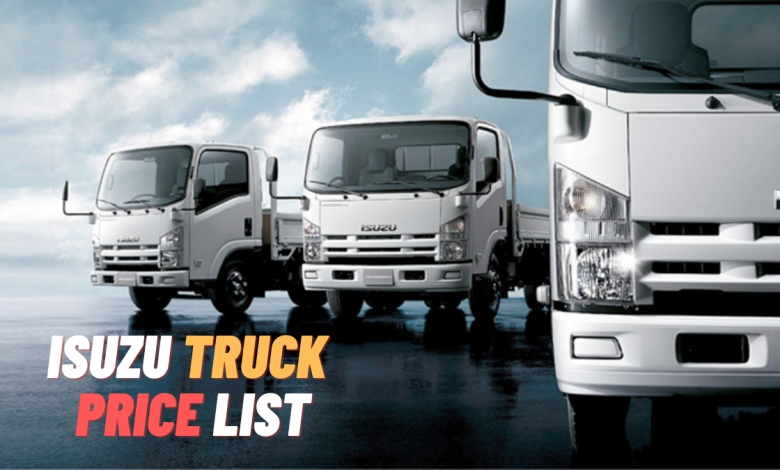 ISUZU Truck Price List in Pakistan