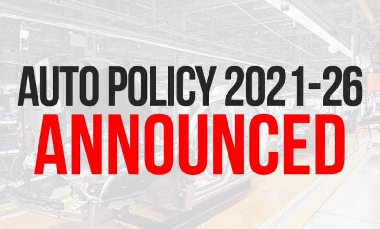 Auto Policy 2021-26 Pakistan