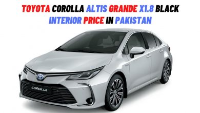 Toyota Corolla Altis Grande X CVT-i 1.8 Black Interior 2022 Price in Pakistan